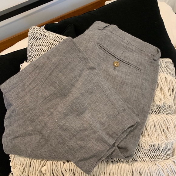 J CREW Gray Linen Pants - Picture 7 of 8